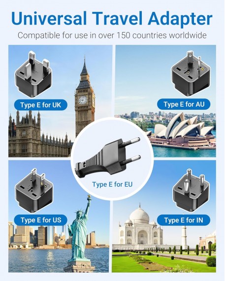 BESTEK Universal 100-220V to 110V Voltage Converter 250W